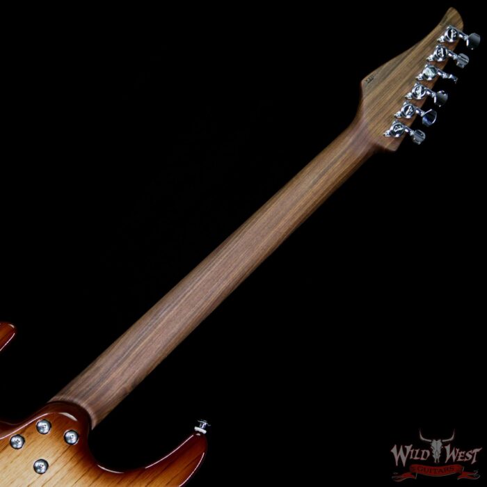Suhr Modern Swamp Ash HH Pau Ferro Neck with Macassar Ebony Fretboard Natural Burst - Image 11