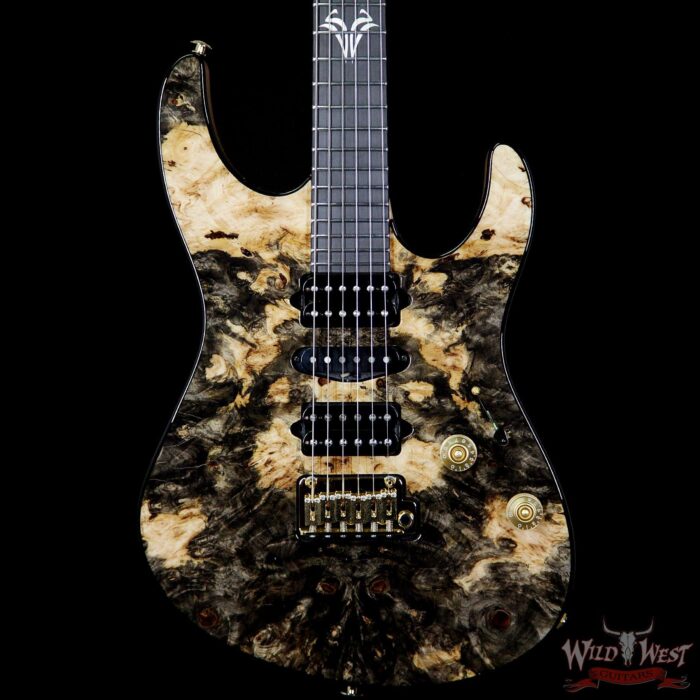 Suhr Modern HSH Burl Buckeye Top Ebony Fretboard Natural - Image 3