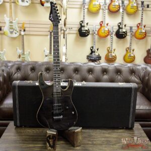 Suhr Modern HH Flame Maple Top Swamp Ash Body Ebony Fretboard Gotoh Floyd Bridge Trans Black - Image 10