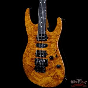 Suhr Modern HSH Floyd Reverse Head Hand Selected Spalted Maple Top Roasted Maple Neck Ebony Board Natural - Image 3