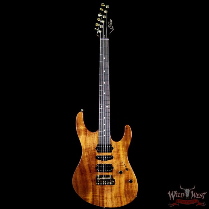 Suhr Modern HSH Koa Body Roasted Maple Neck Indian Rosewood Fretboard Natural - Image 5