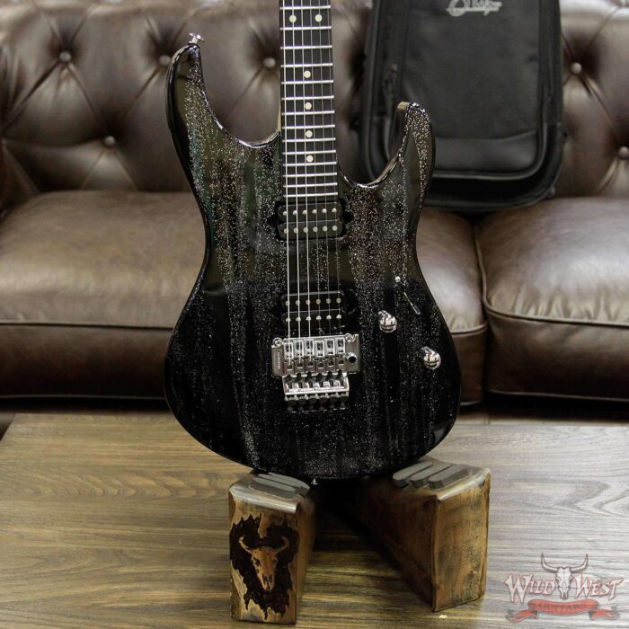Suhr Modern Alder HH Floyd Ebony Fretboard Silver Sparkle Drip - Image 13