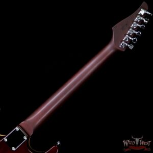 Suhr Select Custom Standard Arch Top HH Semi-Hollow Spruce Top Mahogany Body Aged Cherry Burst - Image 5
