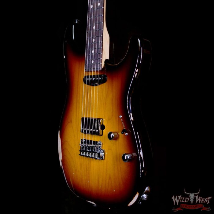 Suhr Custom Classic S Antique SH Rear Rout Indian Rosewood Fingerboard 2 Tone Tobacco Burst 7.35 LBS - Image 2
