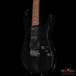 2020 Tom Anderson Am Pro HSS Maple Neck Rosewood Fingerboard Black w/ White Dog Hair - Image 2