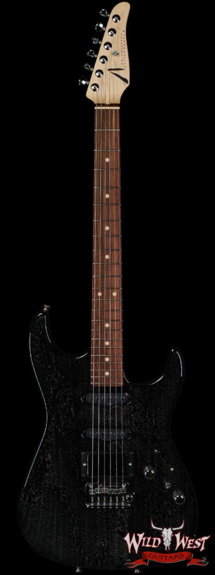 2020 Tom Anderson Am Pro HSS Maple Neck Rosewood Fingerboard Black w/ White Dog Hair