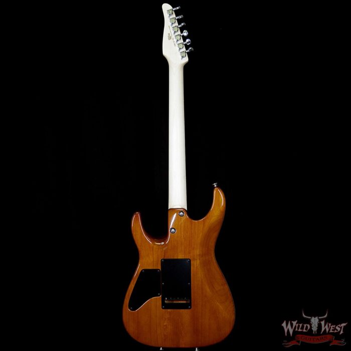 Tom Anderson Angel HSH w/ VA Booster Flame Top on Alder Rosewood Fingerboard Natural Purple Burst - Image 6