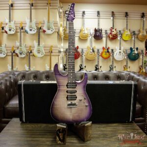 Tom Anderson Angel HSH w/ VA Booster Flame Top on Alder Rosewood Fingerboard Natural Purple Burst - Image 11