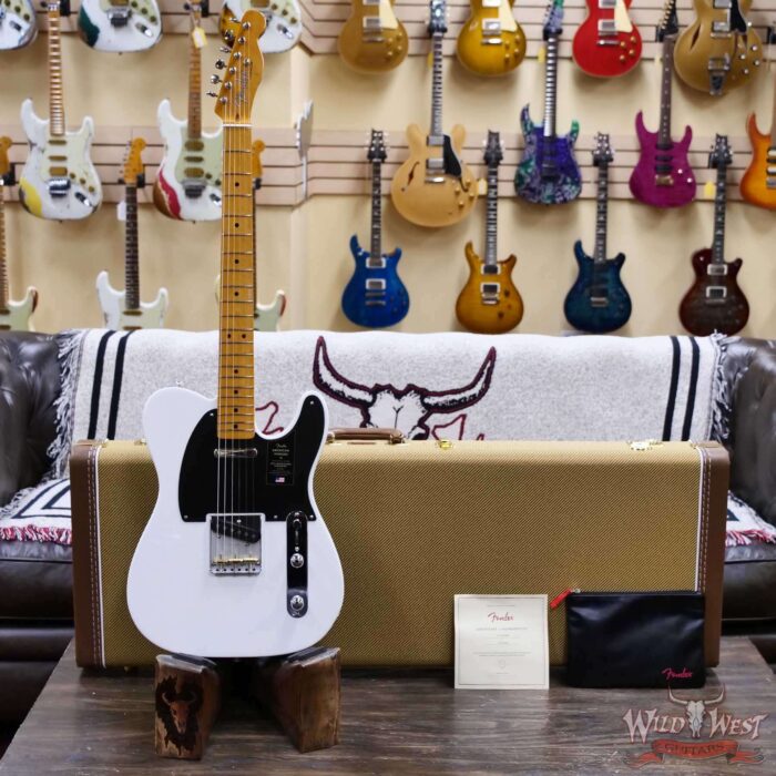 2025 Fender Limited Edition American Vintage II 1951 Telecaster Maple Fingerboard Prototype White 7.15 LBS - Image 7