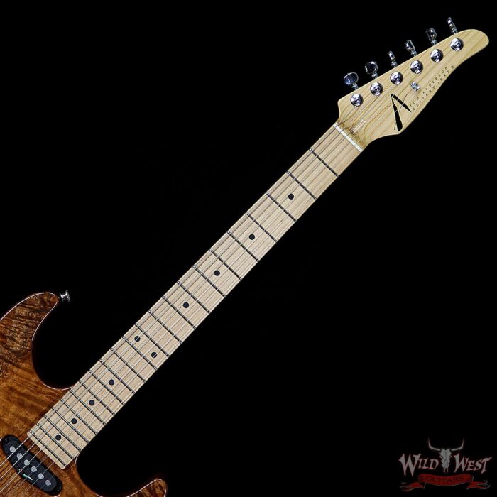 Tom Anderson Drop Top HSS Private Reserve Koa Top Mahogany Body Carmel Maple Neck Natural - Image 9