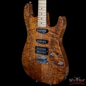Tom Anderson Drop Top HSS Private Reserve Koa Top Mahogany Body Carmel Maple Neck Natural - Image 2