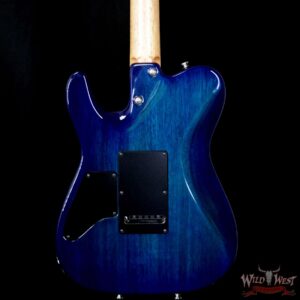 Tom Anderson Cobra HH Quilt Maple Top Rosewood Fretboard Bora To Transparent Blue Burst with Binding - Image 7