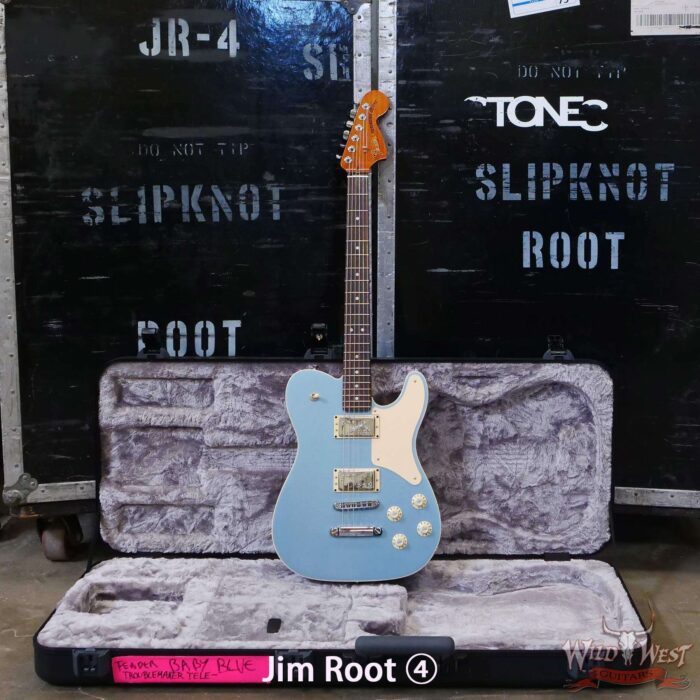 Jim Root Collection 2018 Fender Limited Edition Troublemaker Telecaster Ice Blue Metallic - Image 4