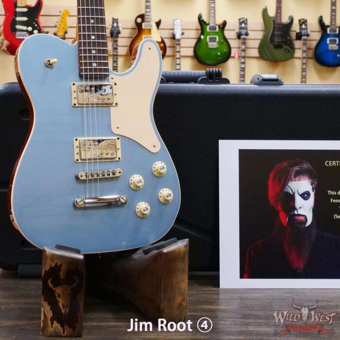Jim Root Collection 2018 Fender Limited Edition Troublemaker Telecaster Ice Blue Metallic - Image 6