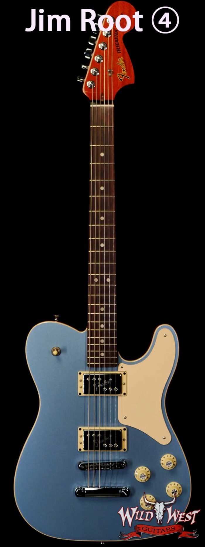 Jim Root Collection 2018 Fender Limited Edition Troublemaker Telecaster Ice Blue Metallic - Image 1
