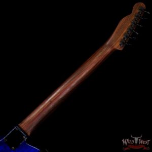 Jim Root Collection Warmoth Quilt Maple Top Telecaster Rosewood Neck Ebony Fingerboard Trans Blue - Image 5