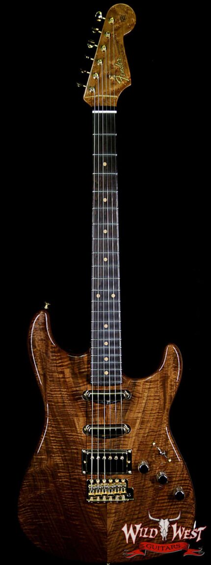 2018 Fender Custom Shop Masterbuilt Dennis Galuszka Artisan Claro Walnut Stratocaster HSS African Blackwood Board