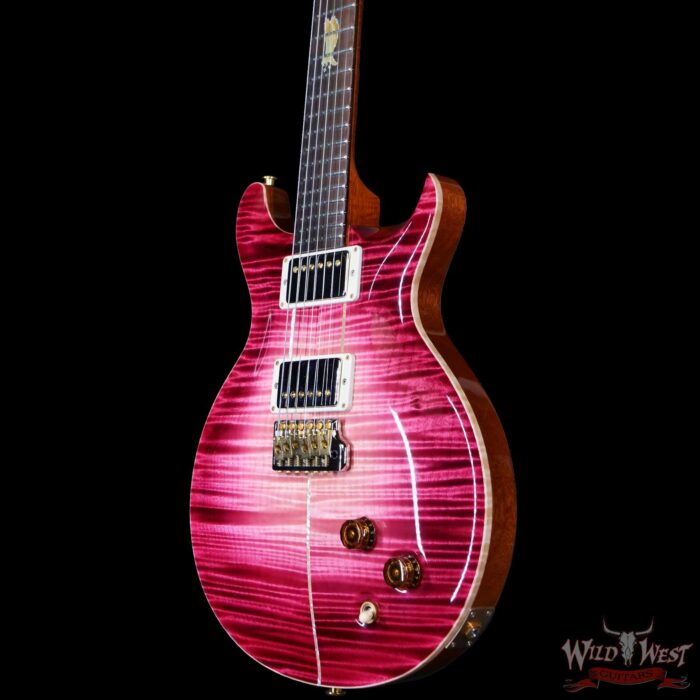 Paul Reed Smith PRS Private Stock # 11309 Santana Retro Flame Maple Top Brazilian Rosewood Fingerboard Raspberry Glow 8.00 lbs - Image 2