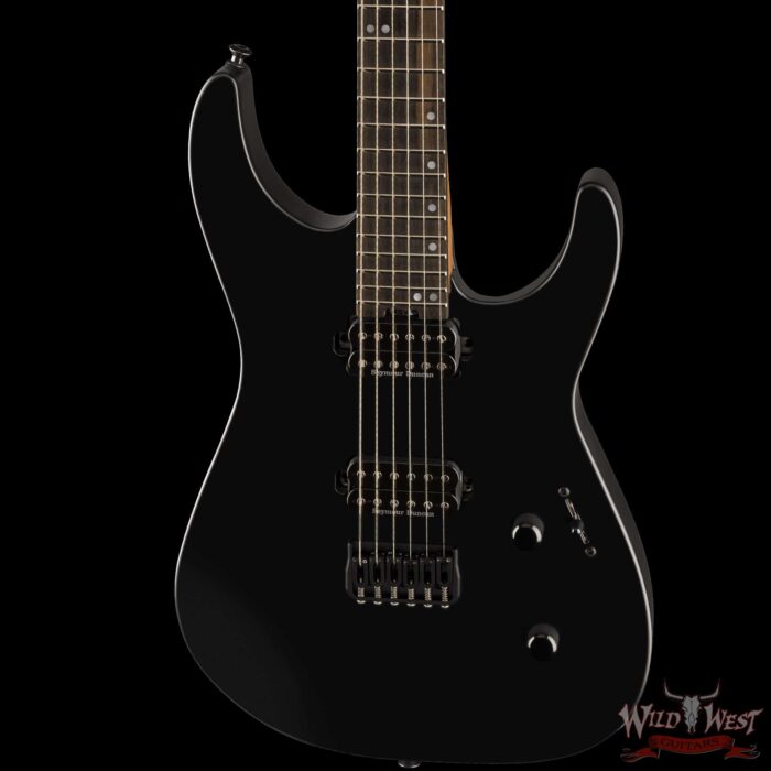 Jackson American Series Virtuoso HT Hardtail Streaked Ebony Fingerboard Satin Black 7.45 lbs - Image 2