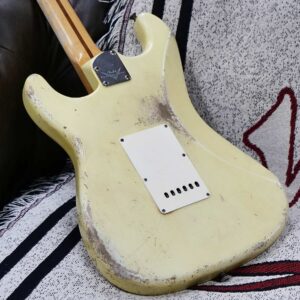 Fender Custom Shop Ron Jessurun Apprentice Built Modernized 1960 Stratocaster Relic Super Aged Olympic White 7.45 lbs - Image 12
