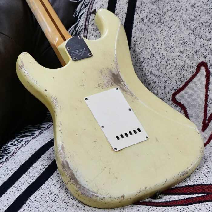 Fender Custom Shop Ron Jessurun Apprentice Built Modernized 1960 Stratocaster Relic Super Aged Olympic White 7.45 lbs - Image 12