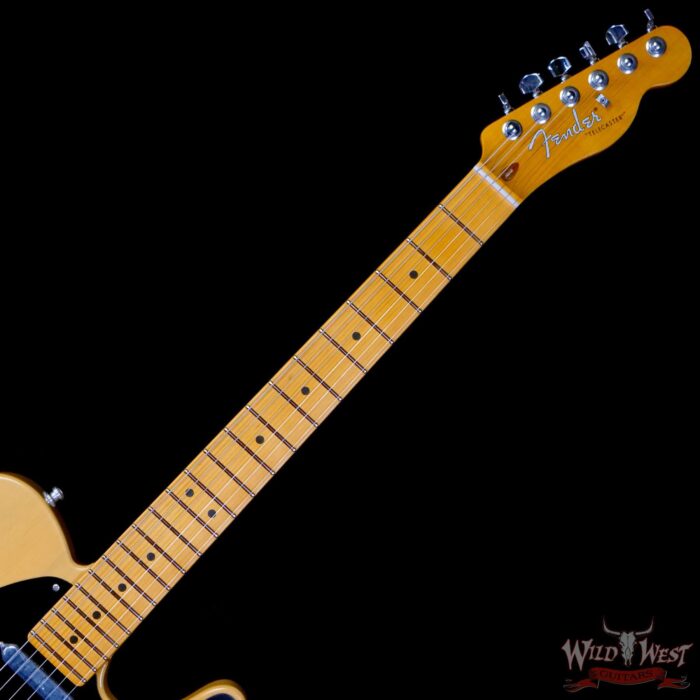 Fender American Ultra Luxe Vintage '50s Telecaster Maple Fingerboard Butterscotch Blonde 6.65 lbs - Image 3