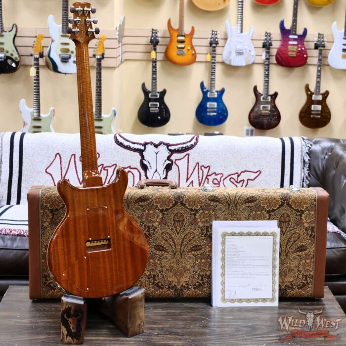 Paul Reed Smith PRS Private Stock # 11309 Santana Retro Flame Maple Top Brazilian Rosewood Fingerboard Raspberry Glow 8.00 lbs - Image 10