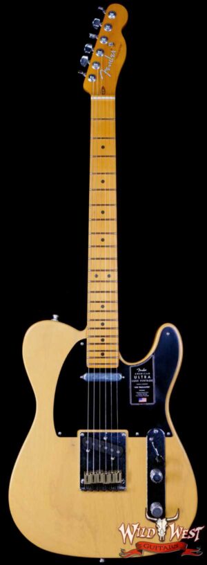 Fender American Ultra Luxe Vintage '50s Telecaster Maple Fingerboard Butterscotch Blonde 6.65 lbs