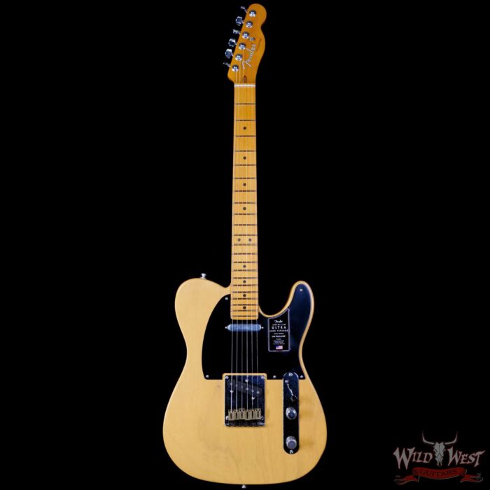 Fender American Ultra Luxe Vintage '50s Telecaster Maple Fingerboard Butterscotch Blonde 6.65 lbs - Image 4