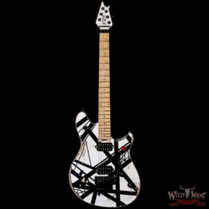 EVH Custom Shop USA Special Edition Wolfgang EVH Stripes White/Black Relic 8.50 lbs - Image 3