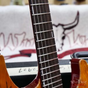 Suhr Custom Set Neck Modern HSH Spalt Maple Top Blower Switch 24 Stainless Steel Frets Tran Caramel with Cherry Back 7.70 lbs - Image 7