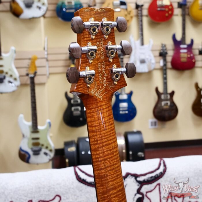 Paul Reed Smith PRS Private Stock # 11309 Santana Retro Flame Maple Top Brazilian Rosewood Fingerboard Raspberry Glow 8.00 lbs - Image 11