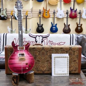 Paul Reed Smith PRS Private Stock # 11309 Santana Retro Flame Maple Top Brazilian Rosewood Fingerboard Raspberry Glow 8.00 lbs - Image 6