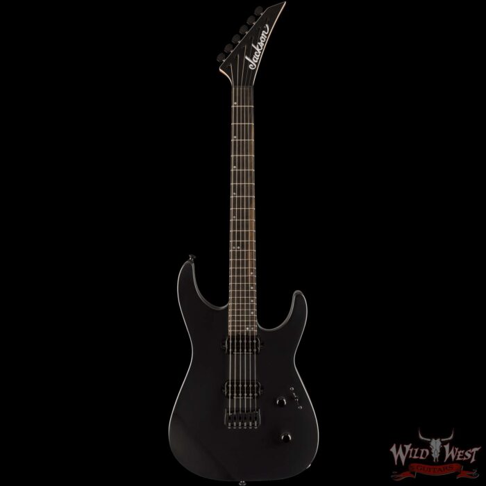 Jackson American Series Virtuoso HT Hardtail Streaked Ebony Fingerboard Satin Black 7.45 lbs - Image 3