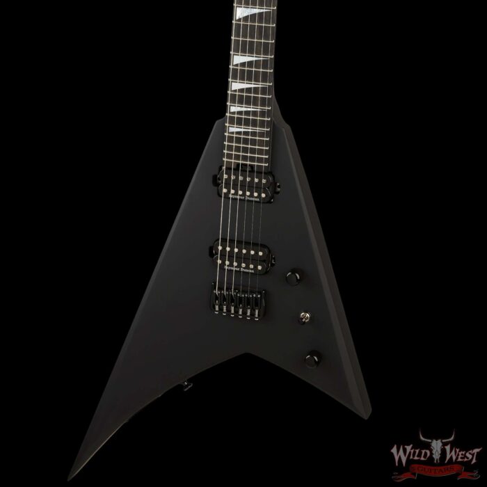 Jackson American Series Rhoads RR24 HT Hardtail Ebony Fingerboard Satin Black 7.10 lbs - Image 2