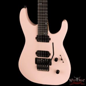 Jackson American Series Virtuoso Streaked Ebony Fingerboard Satin Shell Pink 7.80 lbs - Image 2