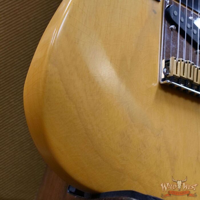 Fender American Ultra Luxe Vintage '50s Telecaster Maple Fingerboard Butterscotch Blonde 6.65 lbs - Image 9