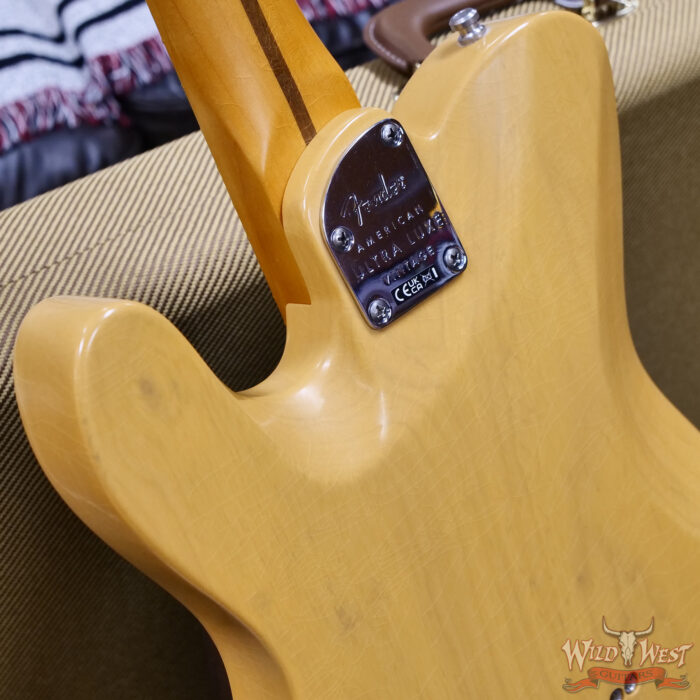 Fender American Ultra Luxe Vintage '50s Telecaster Maple Fingerboard Butterscotch Blonde 6.65 lbs - Image 13