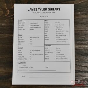James Tyler JTG M1 (Mongoose) HH Set-Neck Maple Top Okoume Body & Neck Rosewood Fingerboard White Pearl 7.40 lbs - Image 12