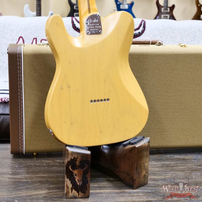 Fender American Ultra Luxe Vintage '50s Telecaster Maple Fingerboard Butterscotch Blonde 6.65 lbs - Image 12
