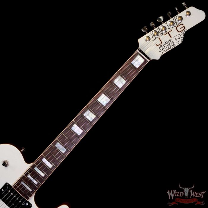 James Tyler JTG M1 (Mongoose) HH Set-Neck Maple Top Okoume Body & Neck Rosewood Fingerboard White Pearl 7.40 lbs - Image 4
